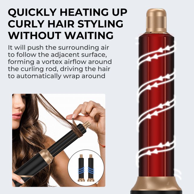 5-in-1 Foldable Hair Dryer & Ionic Hot Air Styler - Image 6