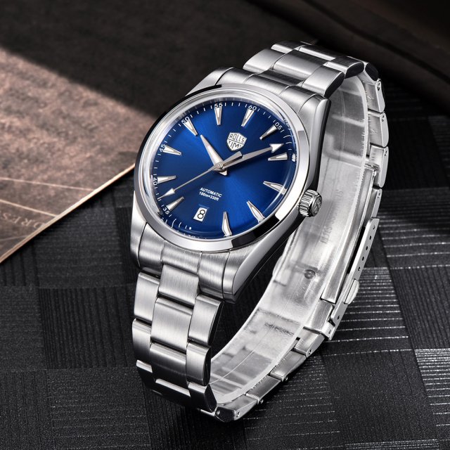 Luxury Men's Automatic Watch with Sapphire Glass & Stainless Steel Strap - Image 5