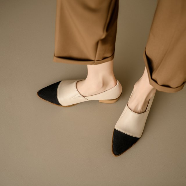 2025 Classic Women's Genuine Leather Pumps – Mid Heels for Office & Casual - Image 2