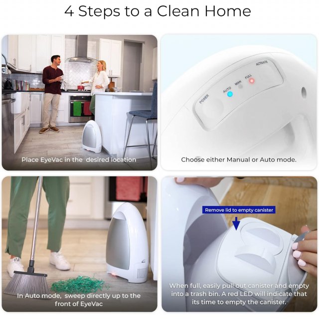 Automatic Infrared Vacuum Dustpan for Pet Hair, Dirt & Kitchen Cleanup - Image 5
