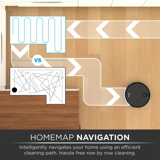 Smart Robot Vacuum with Mapping, 2200Pa Suction, 120 Min Runtime & App Control - Image 4