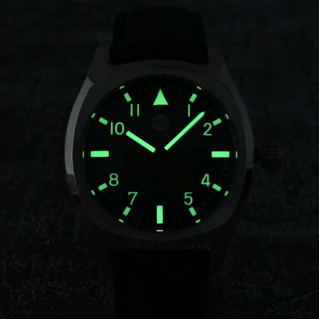 38mm Luxury Sport Automatic Watch with Oil Pressure Grid Dial - Image 6
