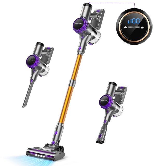 Cordless Stick Vacuum Cleaner with 30kPa Suction, LED Display & 55 Min Run - Image 7