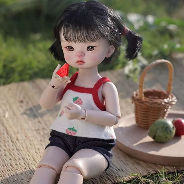 Wandy 1/6 Summer BJD Doll with Straw Hat - Image 4