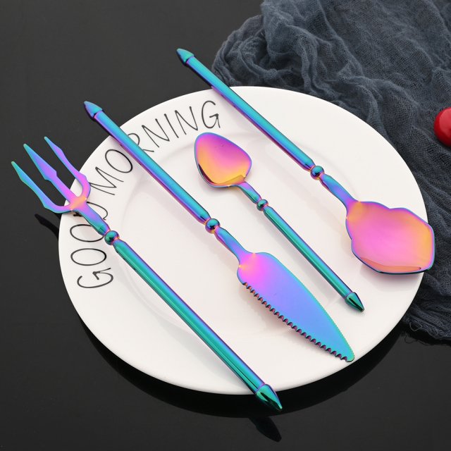 Luxury Gold Stainless Steel Cutlery Set 16Pcs Dinner Flatware for 4 People - Image 5