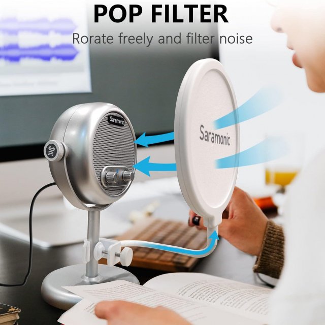 Vintage Style USB Condenser Microphone for Desktop Streaming & Recording - Image 5