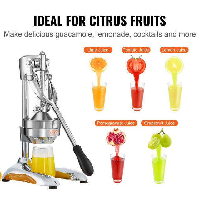 Manual Citrus Juicer Press – Heavy-Duty Stainless Steel Hand Fruit Squeezer - Image 3