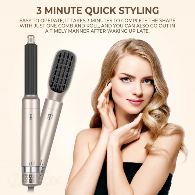 Professional Hair Dryer 5 In 1 Hair Styler Hot Air Comb - Image 6