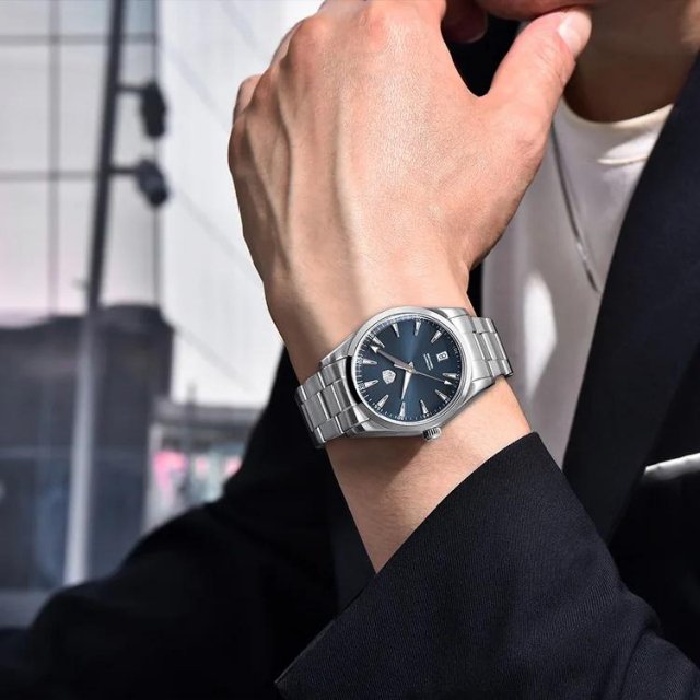 Luxury Men's Automatic Watch with Sapphire Glass & Stainless Steel Strap - Image 3
