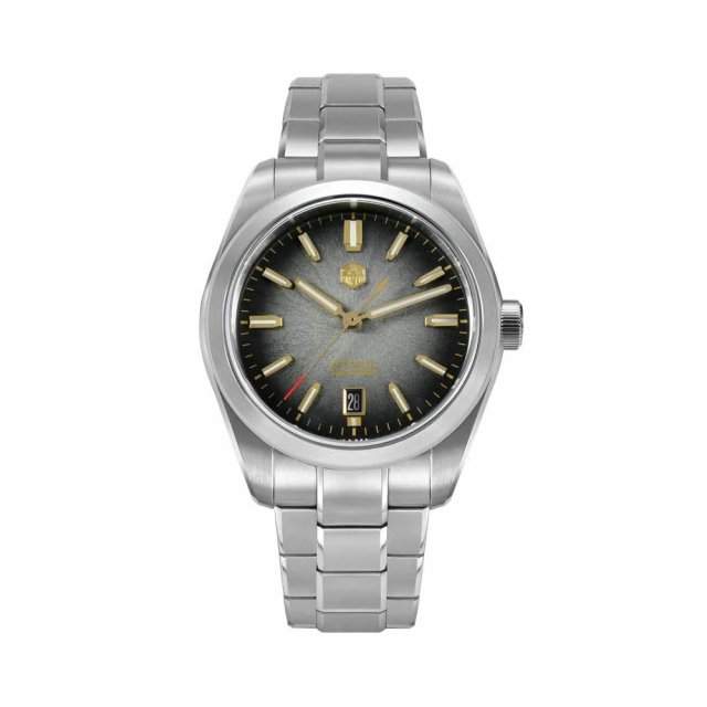 Luxury Automatic Dress Watch with Enamel Dial and Mechanical Movement