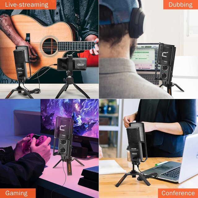 USB Condenser Microphone with Tripod Stand - Image 7