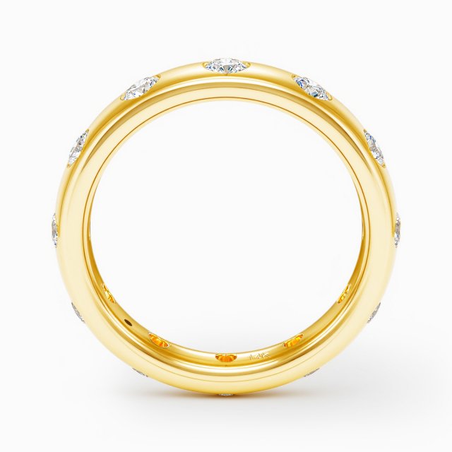 14K Gold Moissanite Wedding Ring for Women – Real AU585 Diamond Band Gift - Image 6
