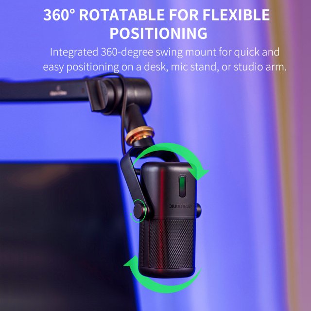 USB Studio Condenser Microphone with Cardioid Pickup for Recording & Streaming - Image 3
