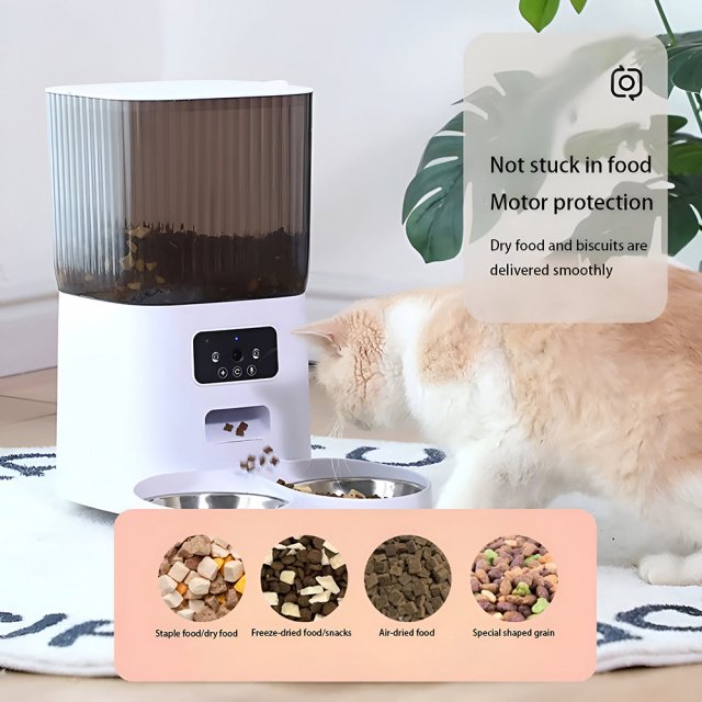 5L Smart WiFi Automatic Pet Feeder with Camera for Cats and Dogs - Image 2