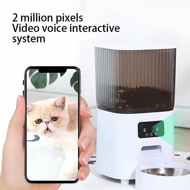 5L Smart WiFi Automatic Pet Feeder with Camera for Cats and Dogs - Image 5
