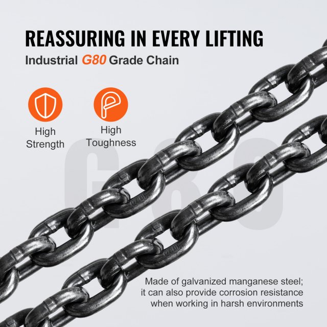 1T/2T Hand Chain Hoist with 360° Rotation Hook for Garage and Factory Lifting - Image 5