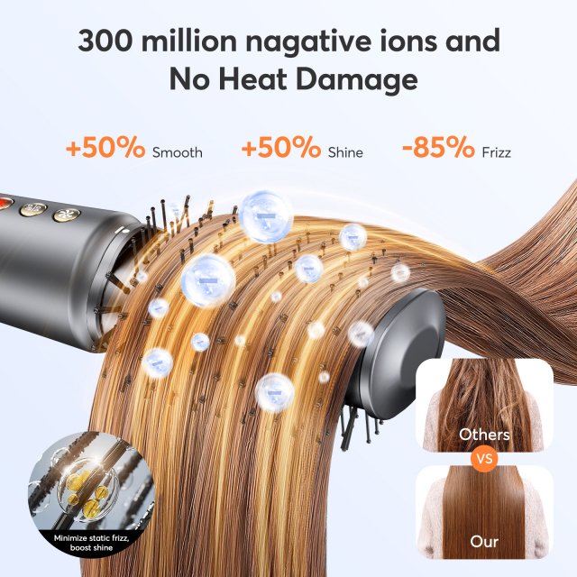 5-in-1 Hair Dryer & Styler Brush with Auto Curling and Frizz Control - Image 5