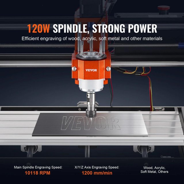 3-Axis CNC Router Machine Kit with GRBL Control - Image 3