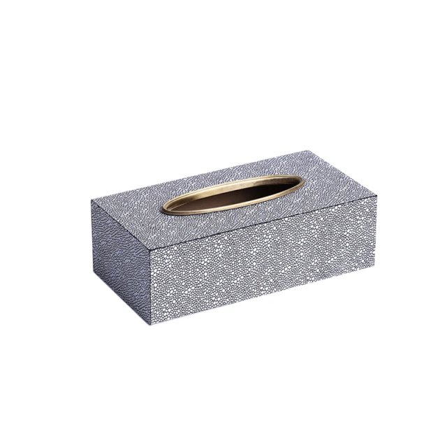 Modern European Leather Tissue Box - Image 3