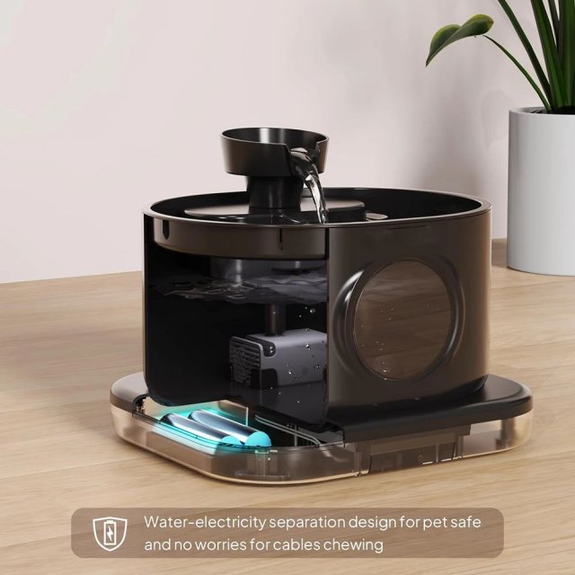 95oz Cordless Cat Water Fountain – Battery Powered & Ultra-Quiet Pet Feeder - Image 3