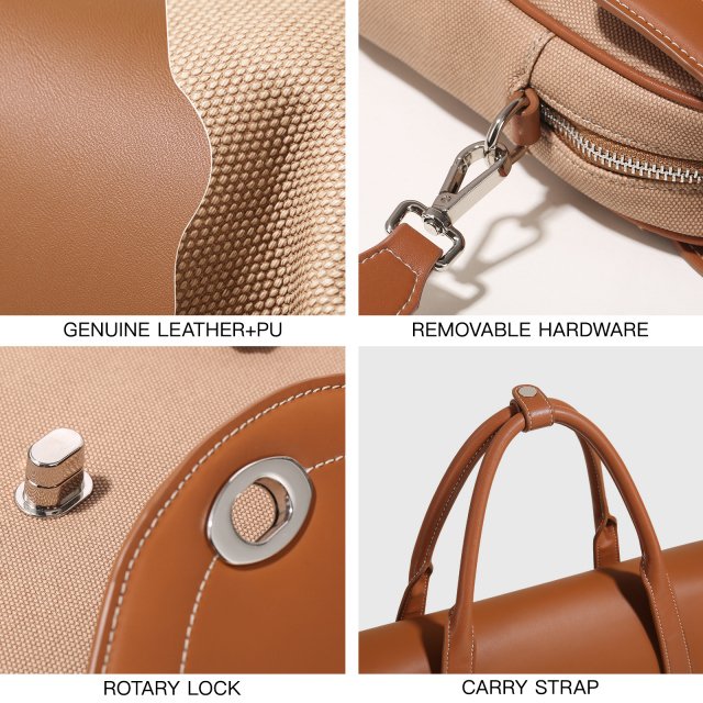 Elegant Women's Leather Tote Bag – 14 Inch Laptop Briefcase for Work & Daily Use - Image 5