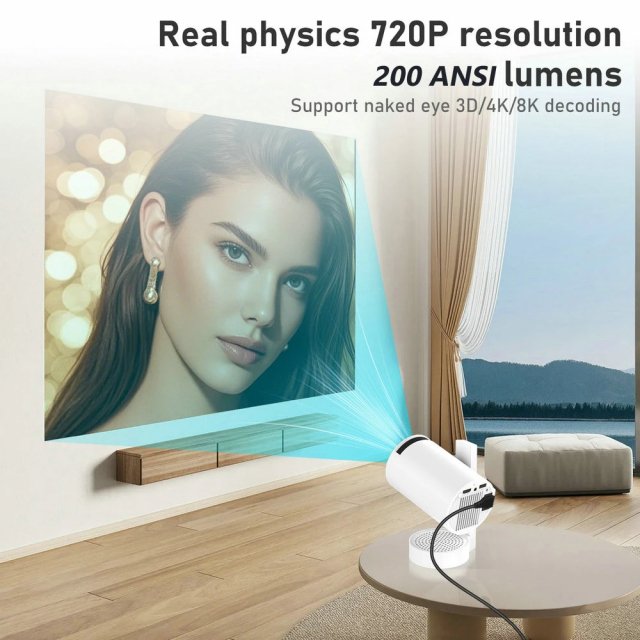 Portable 4K LED Home Theater Projector with WiFi and Bluetooth - Image 6
