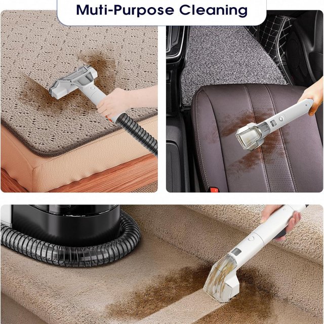Powerful Handheld Fabric & Carpet Cleaner 600W | Wet Spot Pet Stain Remover - Image 4
