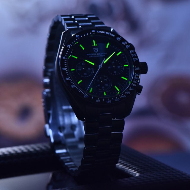 Luxury Chronograph Men's Watch with Sapphire Crystal & Quartz Movement - Image 3