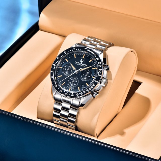 Luxury Chronograph Men's Watch with Sapphire Crystal & Quartz Movement - Image 5
