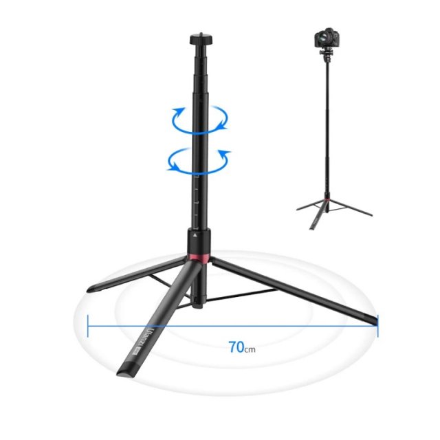 59" Portable Aluminum Tripod Stand - Image 7