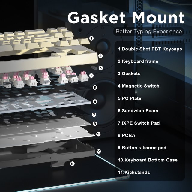 Rapid Trigger RGB Mechanical Gaming Keyboard with Hall Effect Switches - Image 6