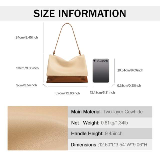 Women's Leather Shoulder Bag - Image 6