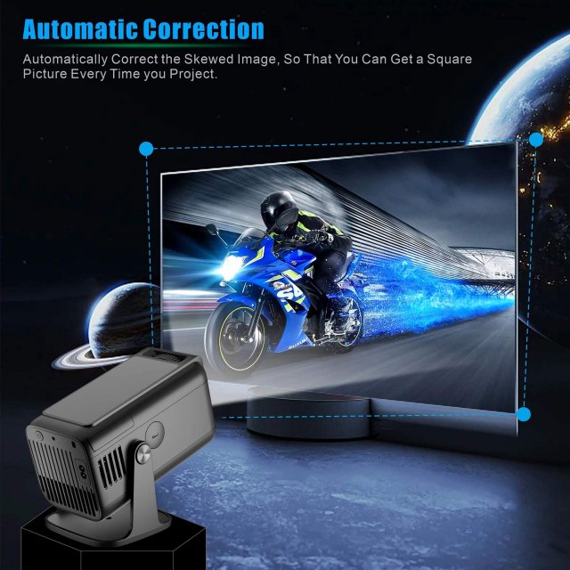 4K Smart Android Projector with Auto Correction, 5G WiFi, and Bluetooth - Image 6