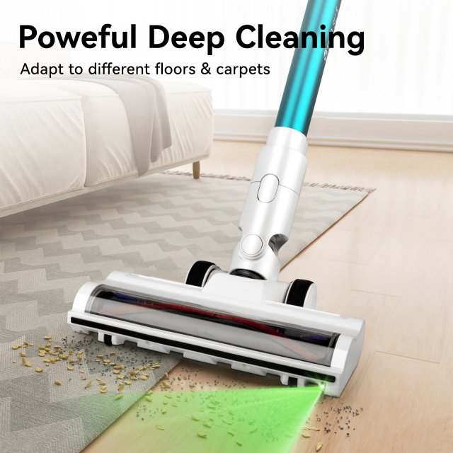 High Suction Cordless Vacuum Cleaner with LED Display and Removable Battery - Image 4