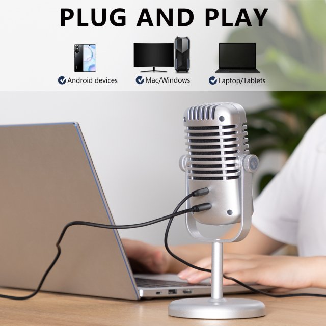 USB Condenser Microphone for Streaming, Podcasting & Studio Recording - Image 3