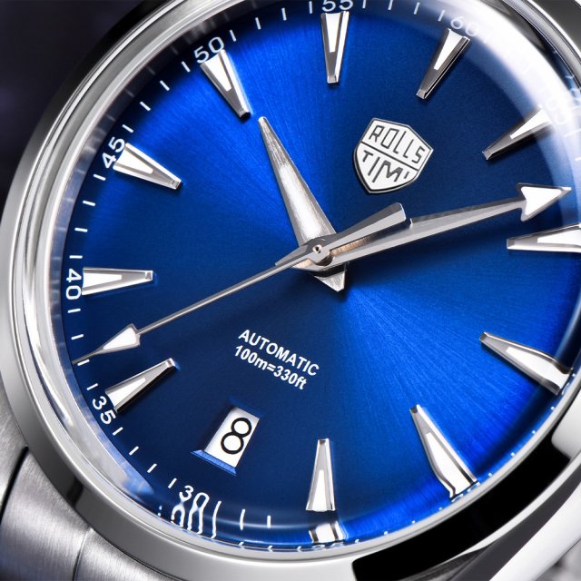 Luxury Men's Automatic Watch with Sapphire Glass & Stainless Steel Strap - Image 6