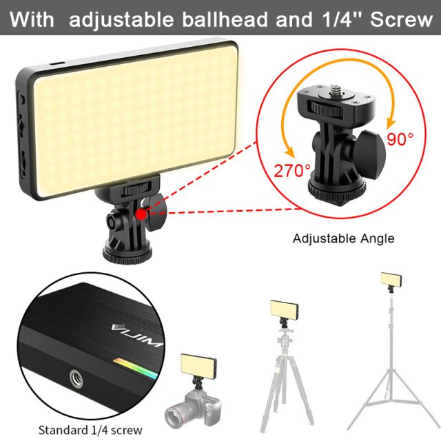 RGB LED Video Light 2500K-9000K with Diffuser - Image 6