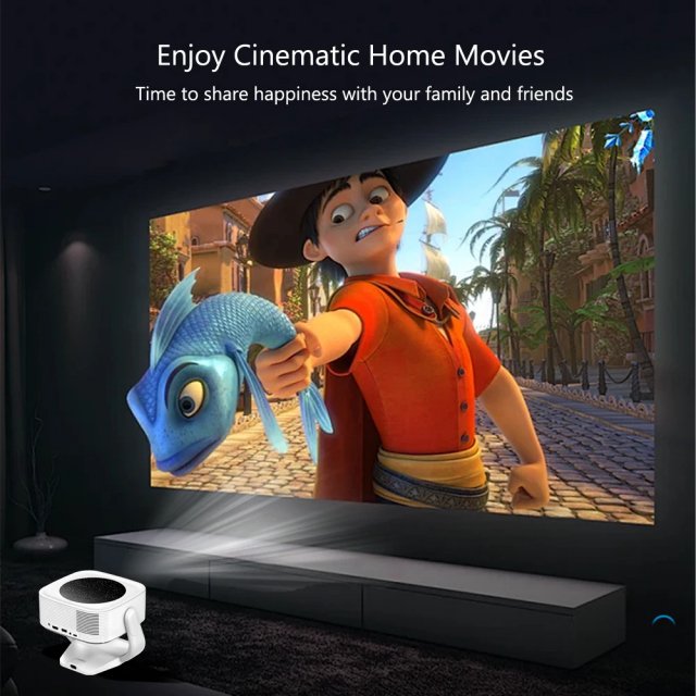 Portable 4K HD WiFi LED Home Theater Projector with Android 13 - Image 6