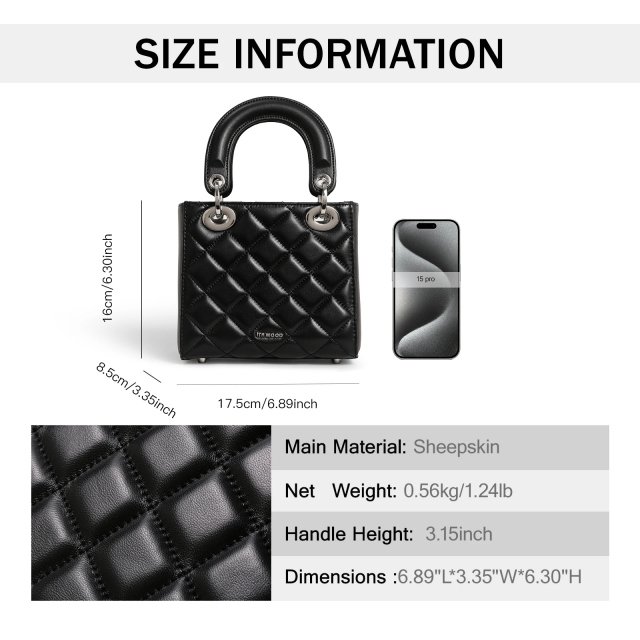 Genuine Leather Lambskin Crossbody Handbag – Stylish, Soft & Versatile - Image 4