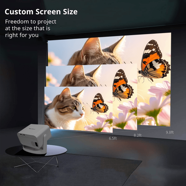 4K Portable Home Projector with Auto Focus, Bluetooth, Android 11 & 360° Cinema - Image 6