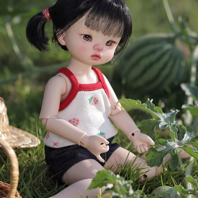Wandy 1/6 Summer BJD Doll with Straw Hat - Image 6