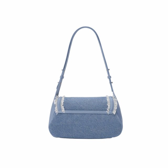 Cocoa Fabric Satchel Shoulder Bag with Soft Structure - Image 4