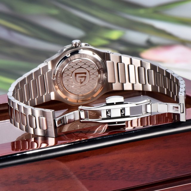 Luxury Women's Waterproof Quartz Watch with Sapphire Crystal – 32mm Stainless Steel - Image 3