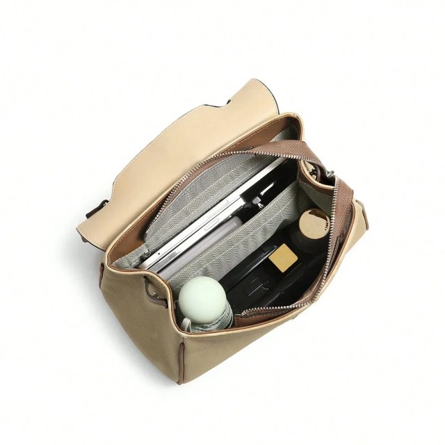 Genuine Leather Crossbody Tote Bag for Women – Versatile Fashion Satchel Purse - Image 3