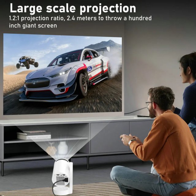 Portable 4K LED Home Theater Projector with WiFi and Bluetooth - Image 7