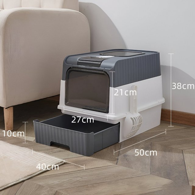 Large Capacity Fully Enclosed Cat Litter Box Deodorant - Image 6