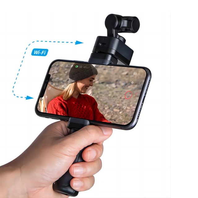 4K 60fps Cordless Detachable 3-Axis Stabilizer Camera with AI Tracking - Image 4