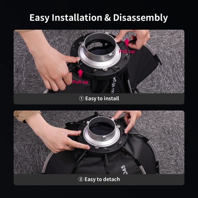 45cm Octagonal Quick Release Softbox with Bowens Mount - Image 5