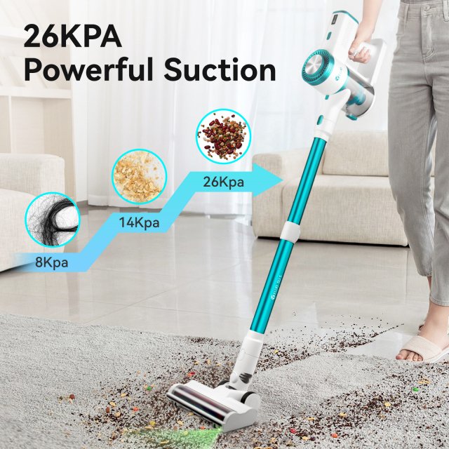 High Suction Cordless Vacuum Cleaner with LED Display and Removable Battery - Image 6