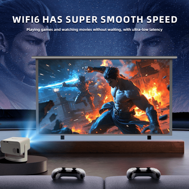 4K Portable Home Projector with Auto Focus, Bluetooth, Android 11 & 360° Cinema - Image 7